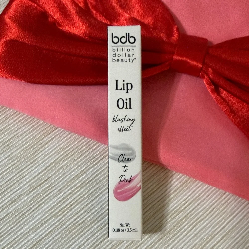 Ipsy Pink and Red Clutch with Gold Tag